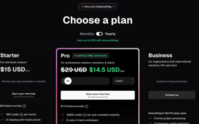 Opus Clip Pricing Explained: Find the Best Plan for Your Needs